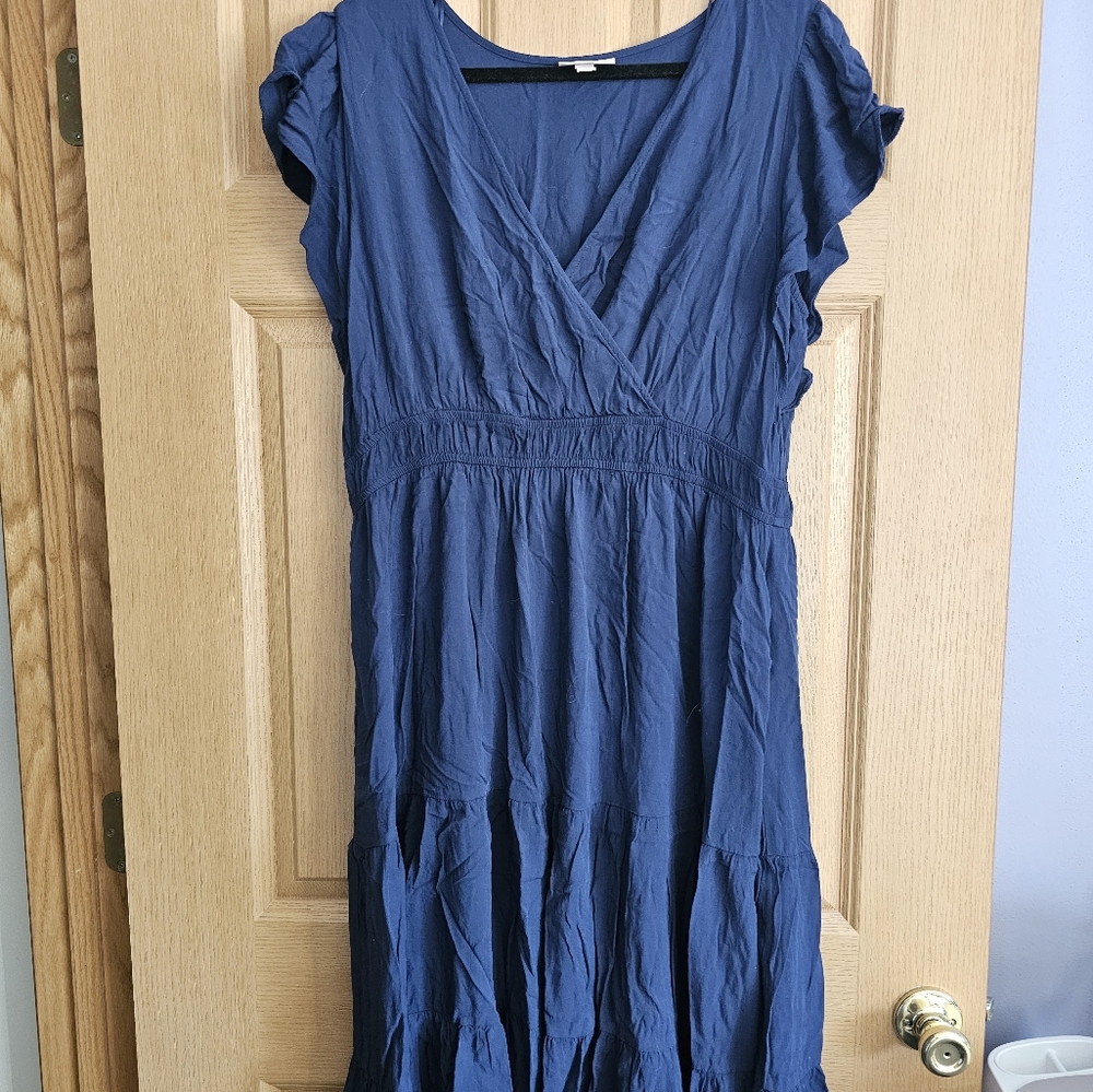 Elegant Blue Women's Dress